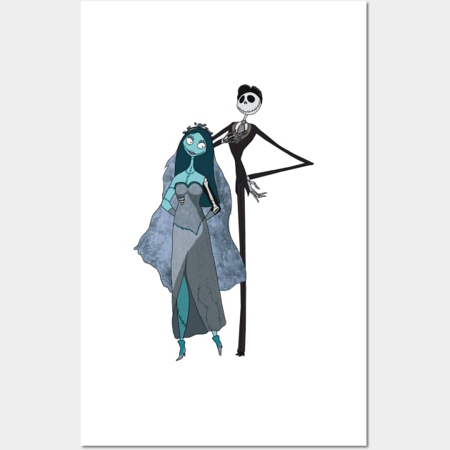 Jack and Sally Halloween Wall Art by strayheartbja